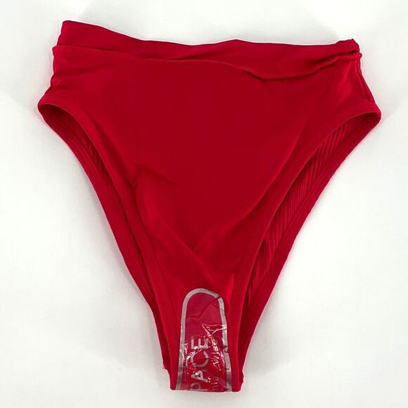 L*Space Ribbed Frenchi Bitsy Bikini Bottom M - Picture 5 of 7